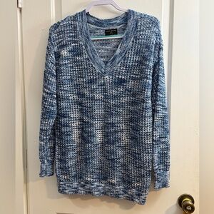 Lane Bryant Blue Open Knit Women's Sweater size 10/12
